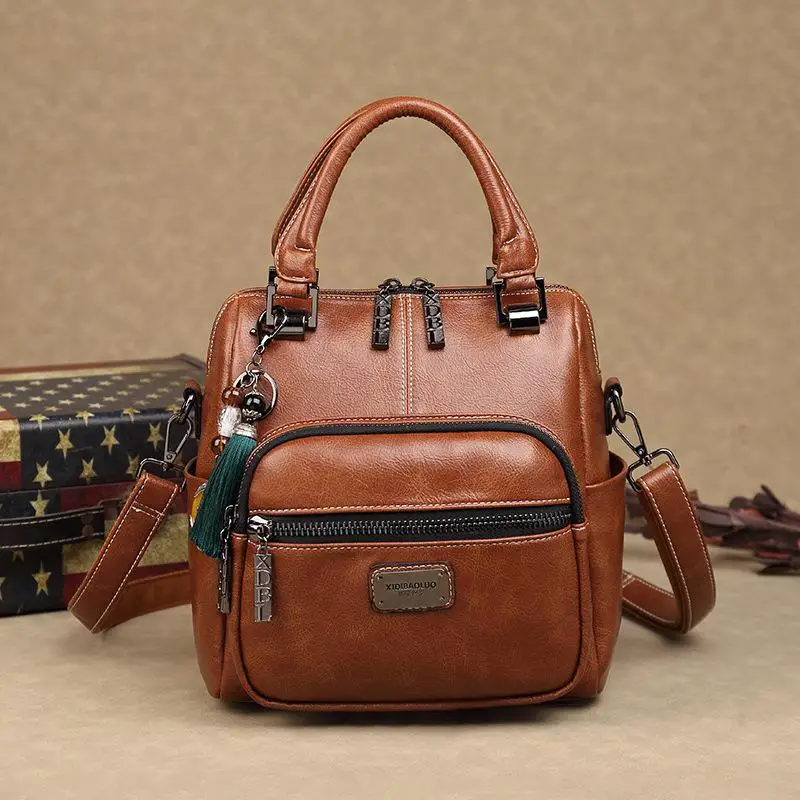 

Модная многофункциональная женская сумка, новинка 2021, высококачественные Наплечные Сумки из искусственной кожи, подходящая ко всему Женск...