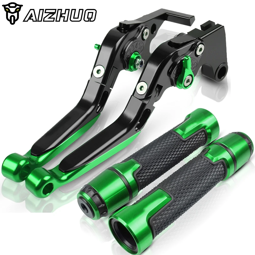 

For KAWASAKI ZG 1000 ZG1000 CONCOURS 1992-2006 2005 2004 2003 2002 Motorcycle Folding Extendable Brake Clutch Levers+Hand Grips