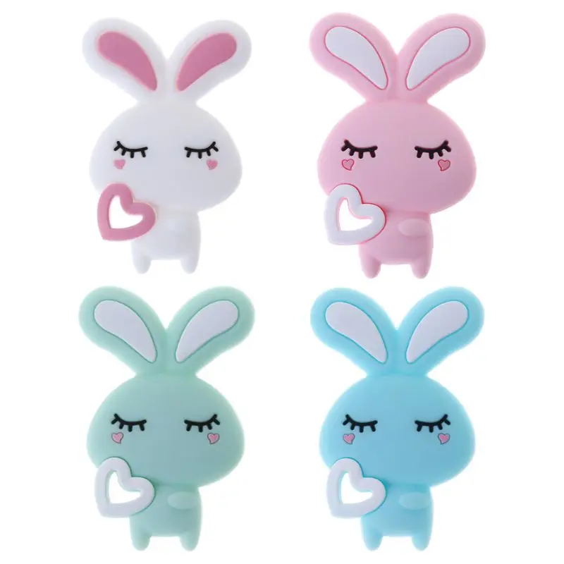 

Child Baby Pacifier Teether Soothing Boys Girls Cute Bunny Colorful Design Kids Comfort Supplies 63HE