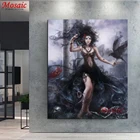 Набор для алмазной вышивки с черепом, демоном, девочкой