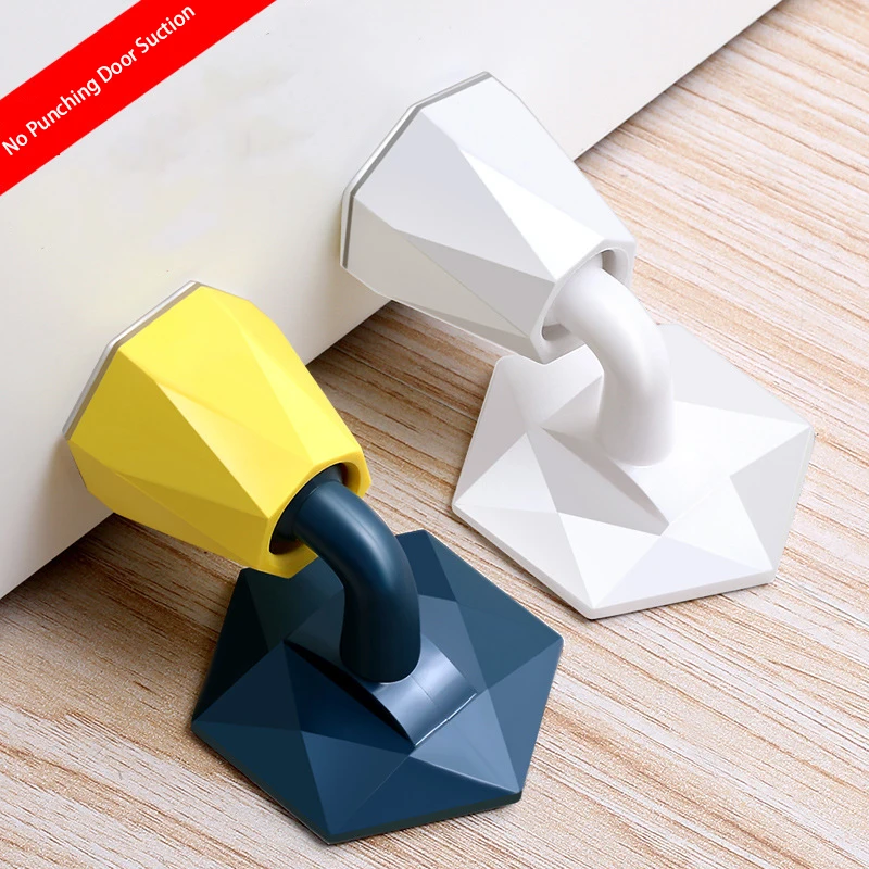 

Silicone Door Stop Non Punching Anti-collision Hidden Door Holders Suction Doorstop Wall Protector Bathroom Bedroom Door Stopper