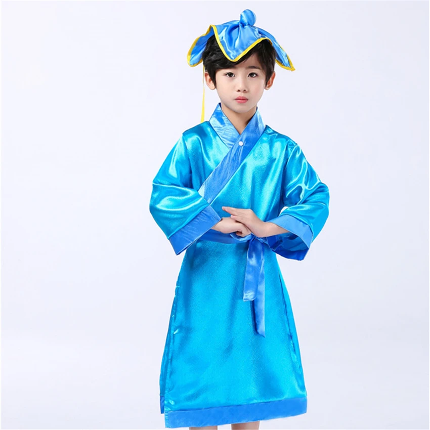 Традиционный костюм для китайских танцев Hanfu детское платье феи праздничный