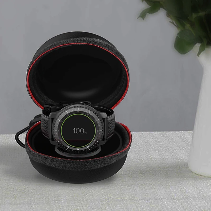 Портативный Держатель зарядного устройства сумка для Samsung Galaxy Watch 46 мм Gear S3 Huawei GT