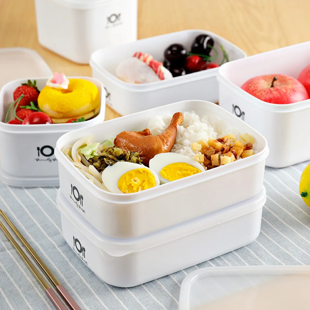 

700/900/1000/1400ml Healthy Material Lunch Box Wheat Straw Bento Boxes Microwave Dinnerware Food Storage Container Lunch Box
