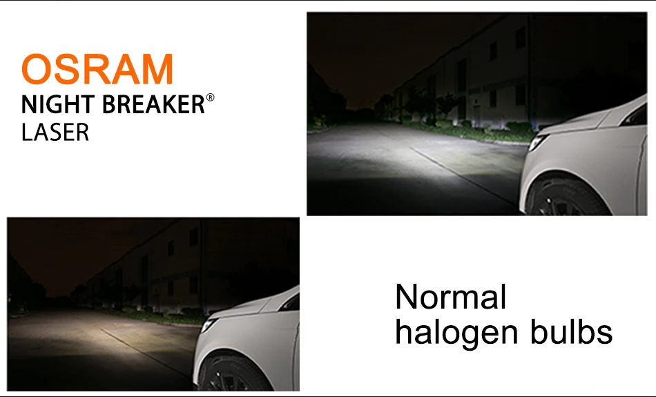 Лампа Ксеноновая OSRAM ампулы voiture h4 64193NL Hi/короче спереди и длиннее сзади) 12В для ближнего и дальнего света 55W 4050K Night breaker лазерной следующего поколения галогенная лампа для автомобиля H4 фар 9003/HB2