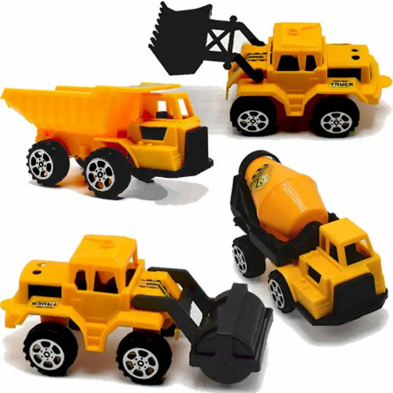 

Kids Bulldozer Excavator Toys Inertia Sliding Engineering Vehicle Bulldozer Roller Cement Tank Car Mini Forklift Toy Trucks Gift
