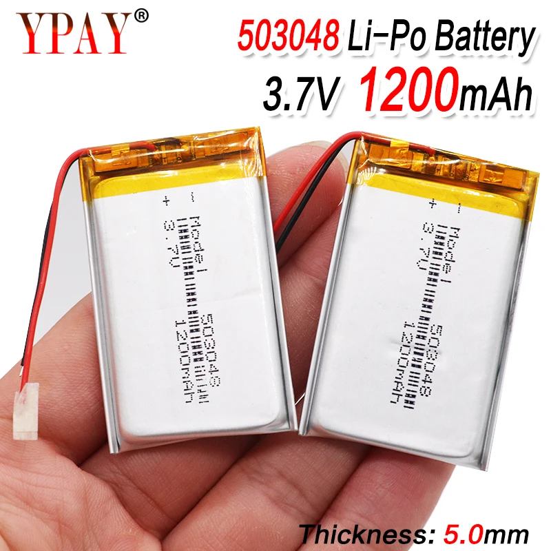 503048 перезаряжаемая батарея 3 7 в 1200 мач литий-полимерная для MP3 MP4 Bluetooth GPS