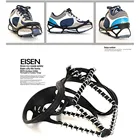 Универсальные противоскользящие туфли с зажимом для мороженого, пара снежных устройств для сцепления, скобы, обувь с шипами для снега, льда, альпинизма