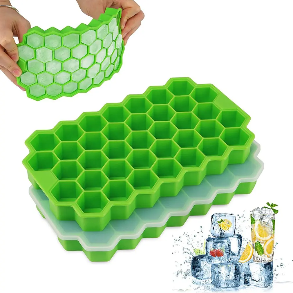 

Combination Ice Tray Mould Whiskey Ice Cube Mold 6 Large Square Ice Cube Mold 6 Large Ice Ball Cube Silicone Mold
