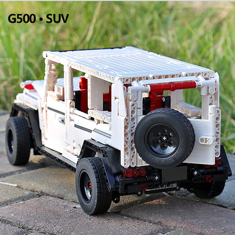 

MOC-2425 Technical APP RC White And Black SUV G500 AWD Wagon Building Blocks Bricks Creative Off-Road Car Toys for Kids Gifts