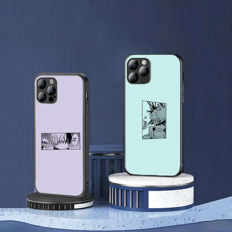 

My Hero academia Todoroki Shoto Phone Case for iPhone 13 7 8 11 12 Pro X XS XR Samsung A S Note 10 21S Plus pro Max mobile bags