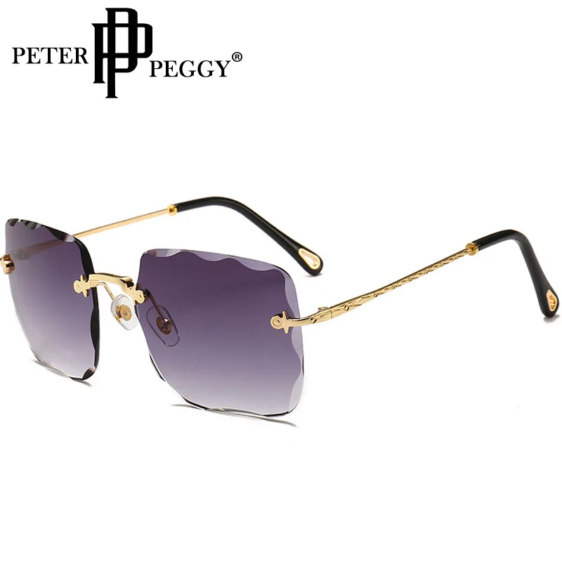 2020 новые модные солнцезащитные очки унисекс градиентные без оправы