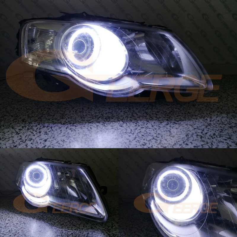Отличные ультра яркие COB led Ангельские Глазки halo кольца DRL для Volkswagen VW Passat B6 Magotan 2005