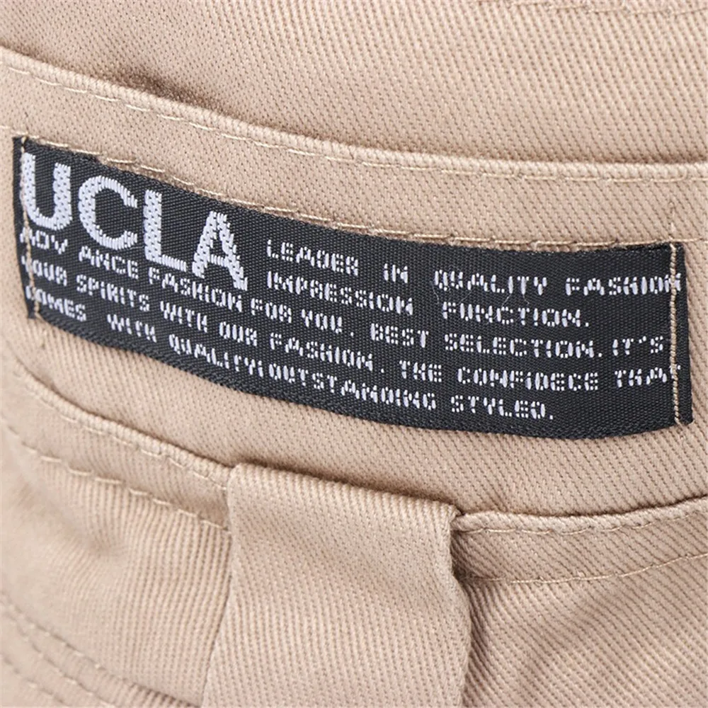 

Cotton Letters Embroidery Women Bucket Fishing Hats Sunscreen Sun Cap Wide Brim Men Fisherman Hat Vistor Cap Outdoor