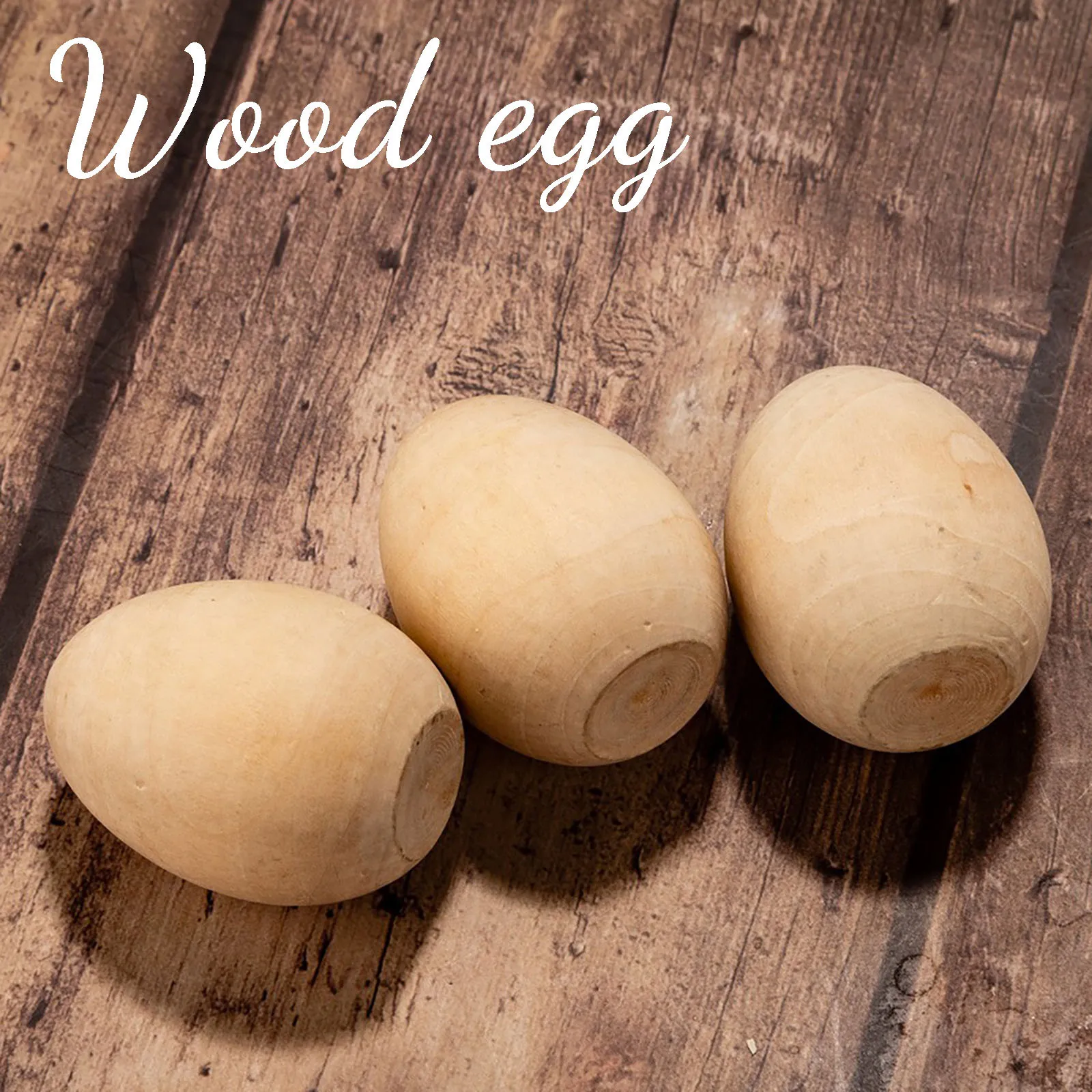 

10 шт., детские деревянные яйца с ручной росписью