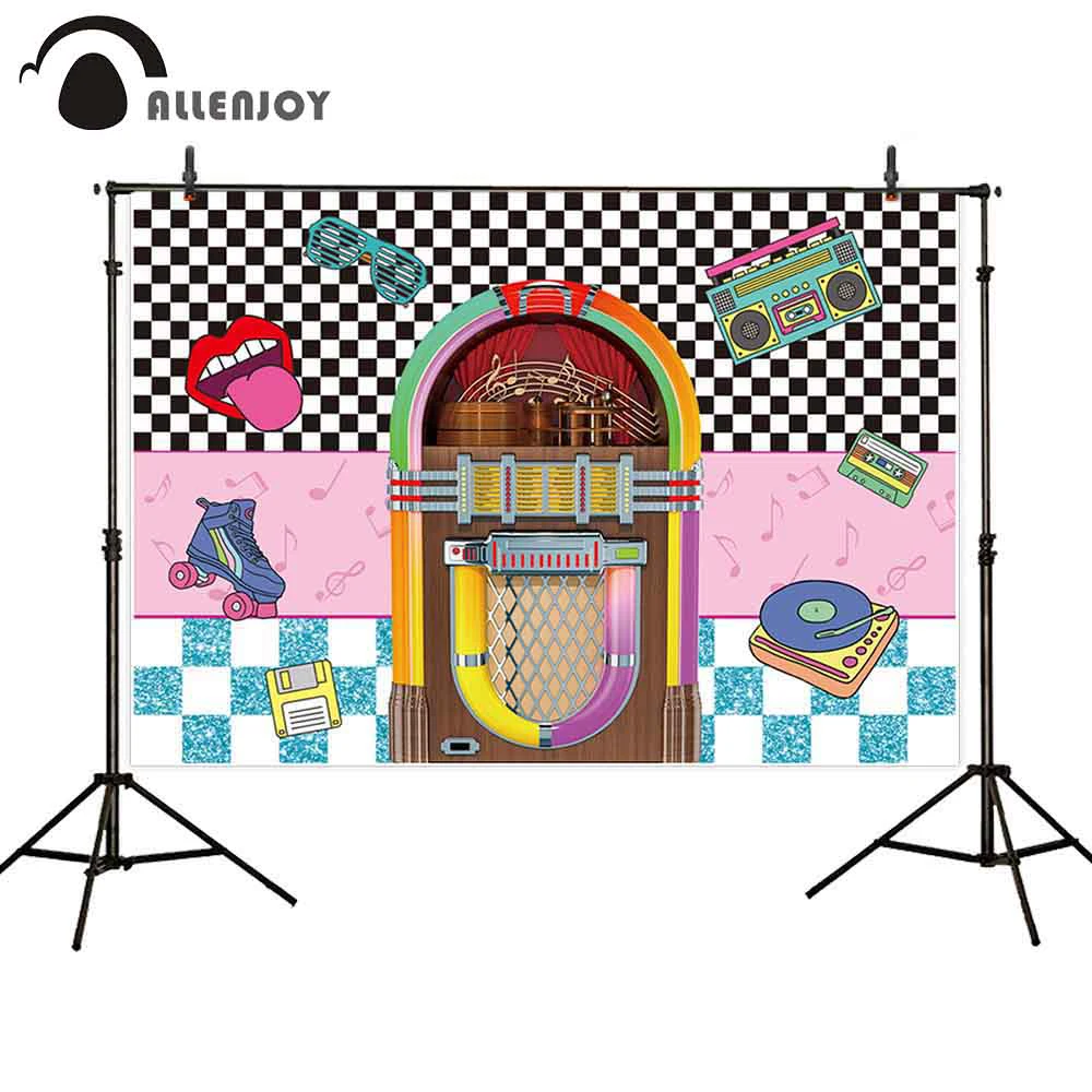 Allenjoy jukebox фон радио винтажная музыка рок N Roll Ретро назад в 80 х 90 вечерние НКА фото