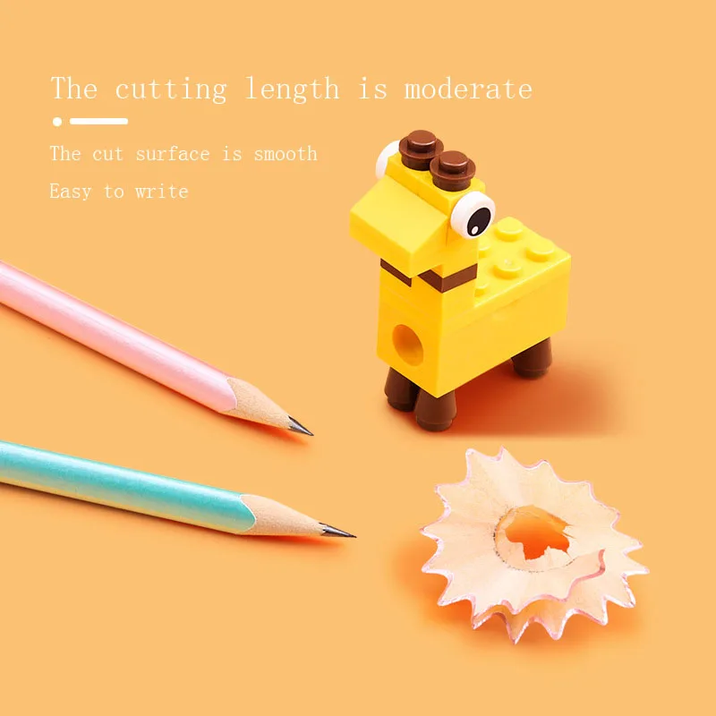 

Block cartoon mini pencil sharpener pencil sharpener pencil sharpener pencil sharpener точилка для карандашей school школа