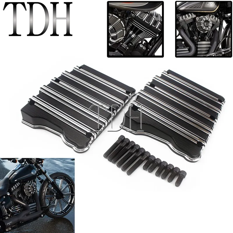 Для Harley Twin Cam Softail Dyna Fat Boy Bob Glide Rocker Box Крышка верхняя защита ЧПУ алюминий 10 Калибр 1999