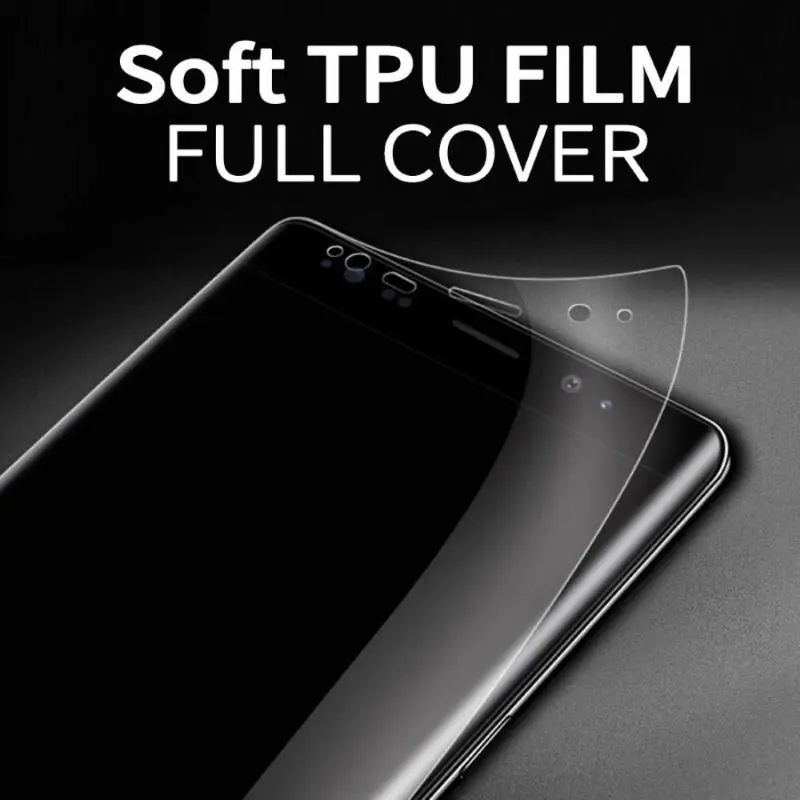 Полное покрытие для iPhone 11 Pro Max X XR XS 8 Plus Гидрогелевая пленка мягкая защитная из ТПУ