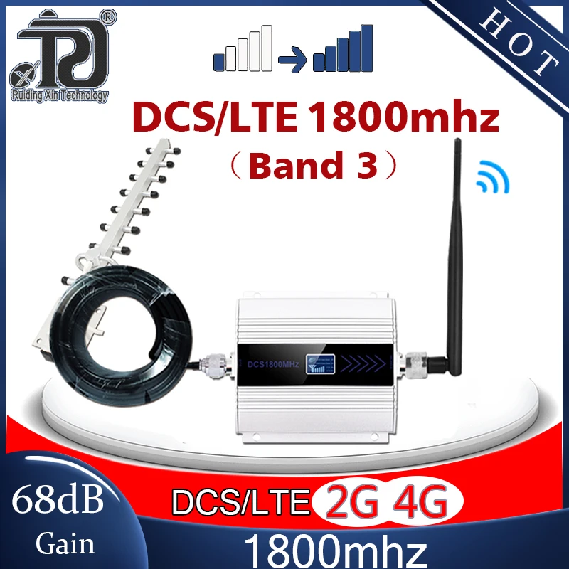 Усилитель сотовой связи DCS/LTE1800 (полоса 3) 4G 2G мобильного сигнала ретранслятор DCS 1800
