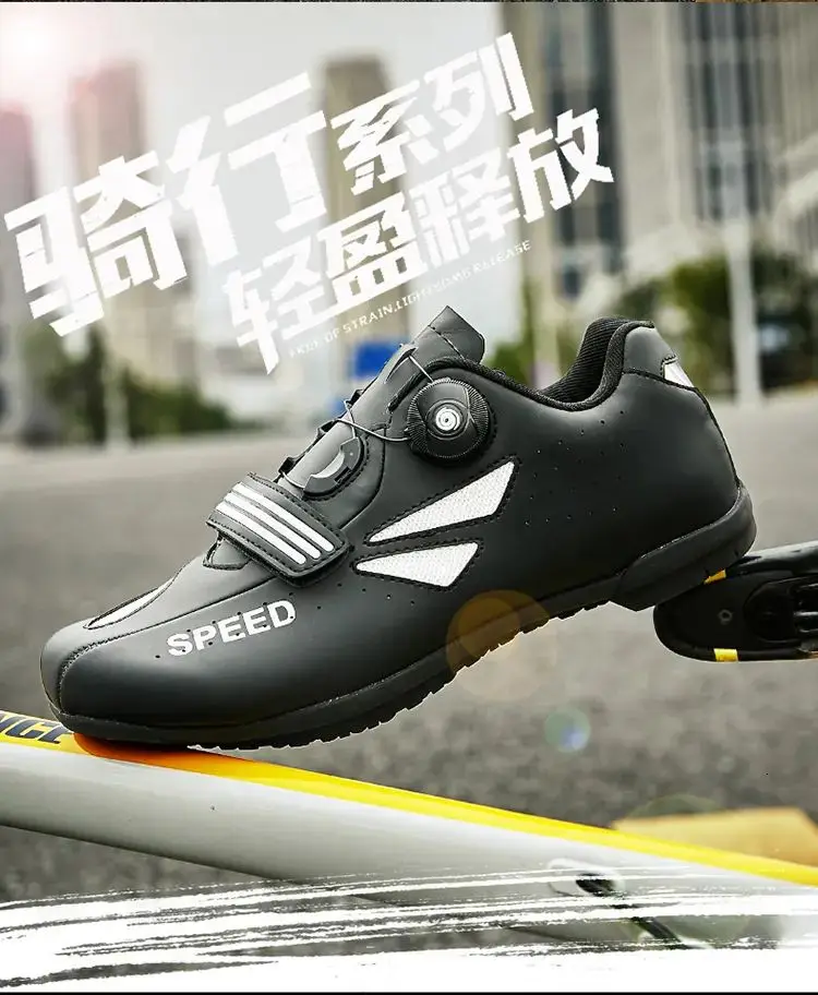 Beli Sepatu Bersepeda Atletik Profesional Sepatu Bersepeda MTB Sepatu Bersepeda Balap Berpengunci Mandiri Sepatu Bersepeda Wanita Sneakers Sepeda Wanita