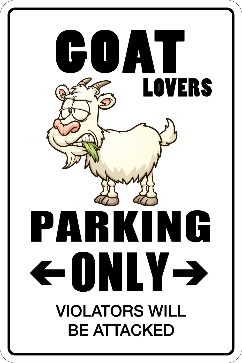 Новинка алюминиевый знак для влюбленных коз стоянки только 8x12 дюймов NS 067
