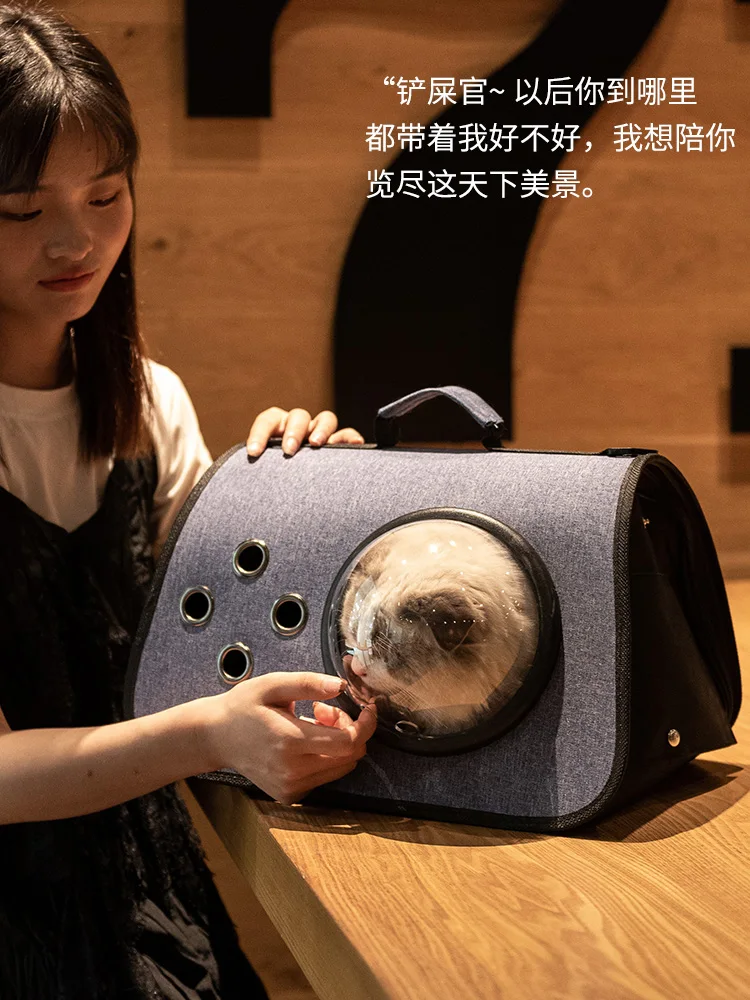 Дорожный рюкзак для переноски кошек сумка на плечо с окошком щенков уличная и