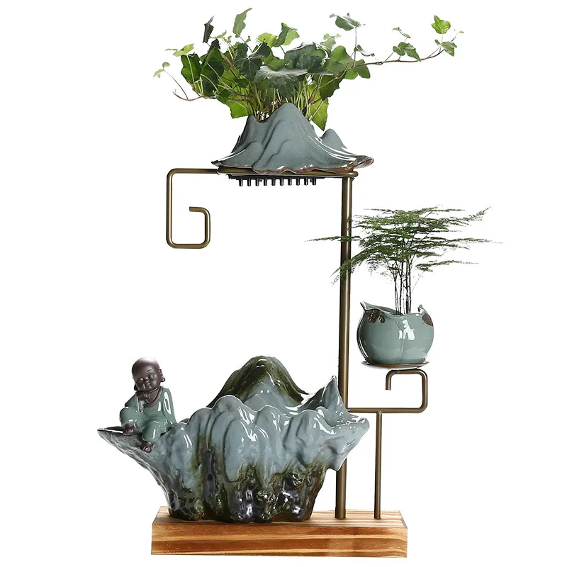 

Фонтан воды изменения удачи украшение на удачу Lucky офисный стол поверхности Панель прихожей дома Гостиная творческие подарки