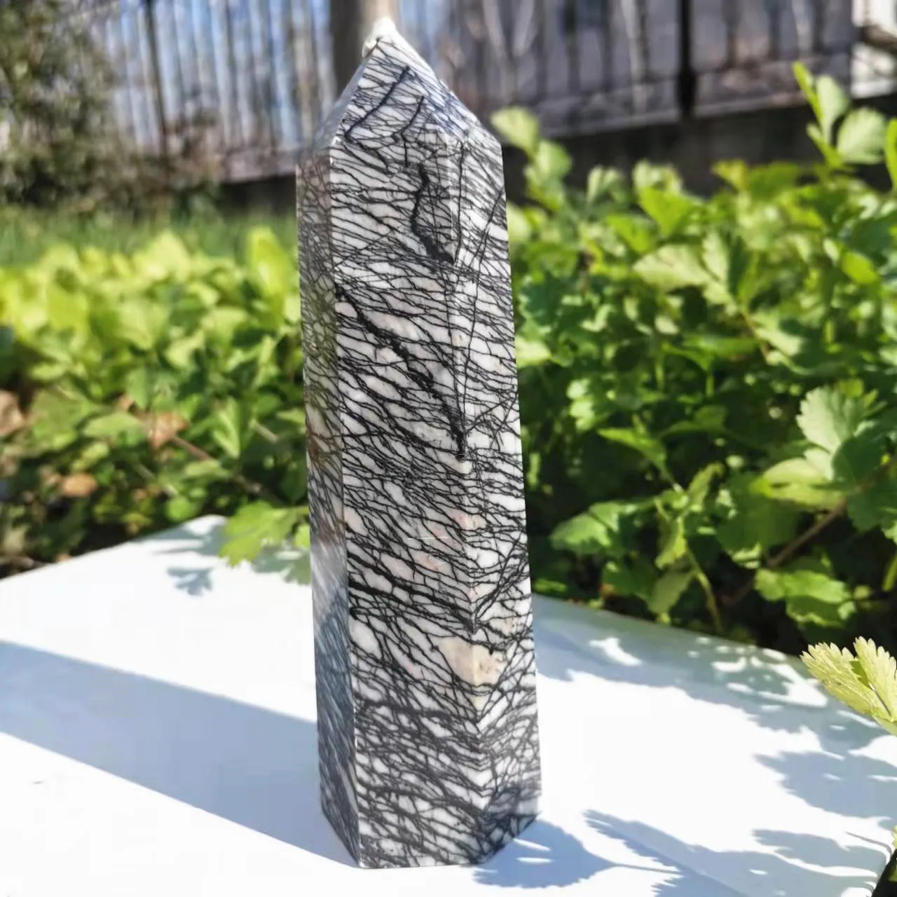 

400~450g Natural Chinese painting stone Point Reiki Chakra Stone Big size Tower