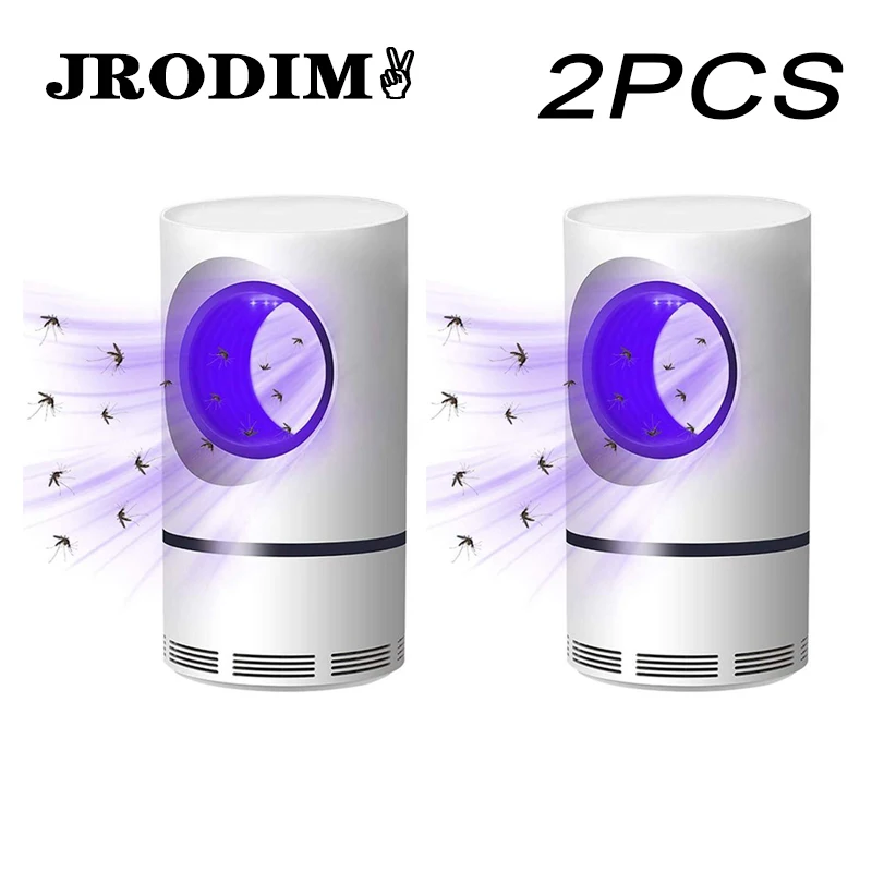 Светодиодная лампа-ловушка для комаров электрическая Бесшумная ловушка