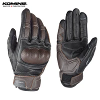 komine retro motorcycle gloves men leather motor cross gloves street adventure motorbike summer glove motorcyclist breathable
