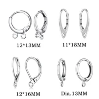 10pcslot genuine 925 sterling silver earrings hooks accessories fashion jewelry findings diy handmade for women