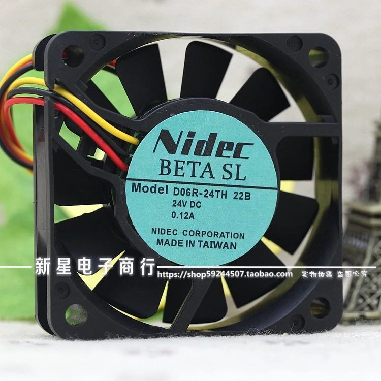 22B 24V 0.12A D06R 24TH 6015 6 см преобразователь частоты с охлаждающим вентилятором|Кулеры и