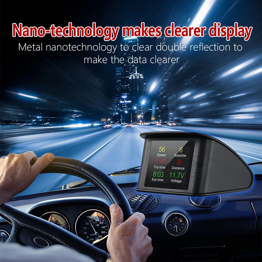 

OBD GPS Car HUD Head Up Display Digital Car Speedometer Trip Computer Speed Engine RPM Fuel Consumption Projector For any cars
