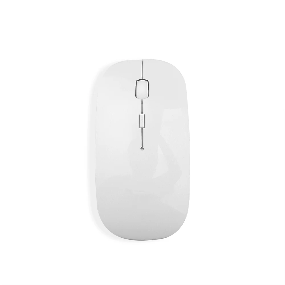 Kebidumei, беспроводная оптическая игровая мышь, USB, 2,4 ГГц, приемник, мыши, ультра тонкий, для Mac, компьютера, ПК, ноутбука, рабочего стола - Цвет: White