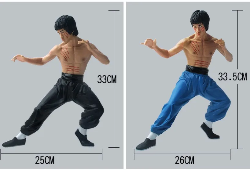34 см Брюс Ли Боевая версия ПВХ фигурка Коллекционная модель игрушки|Игровые