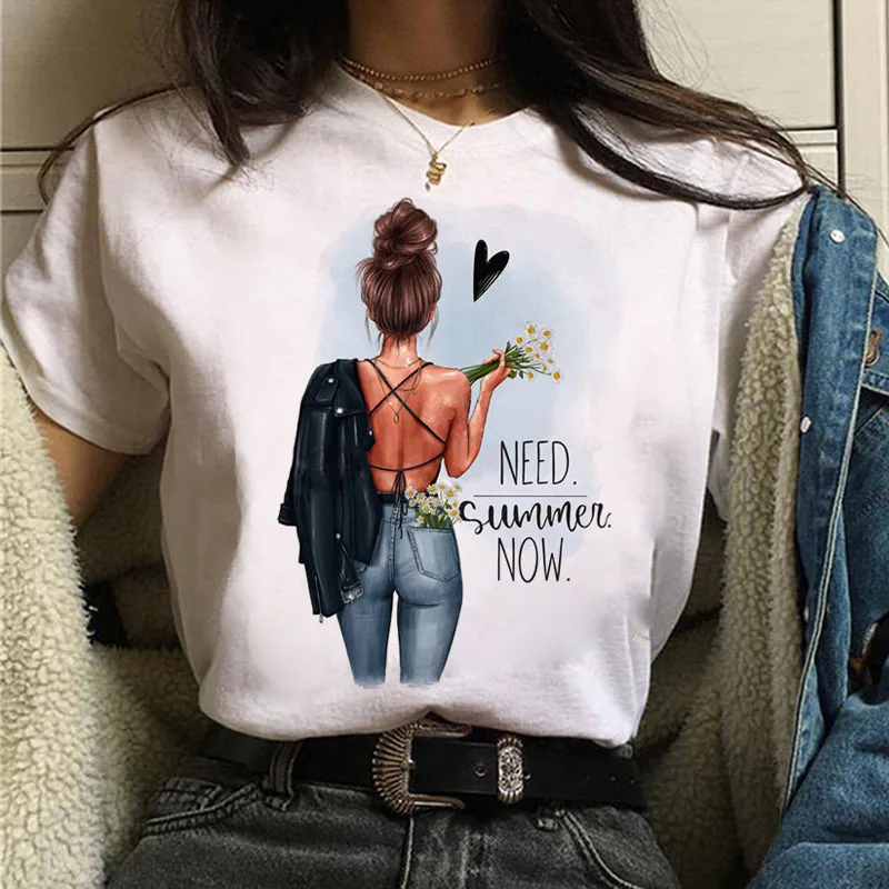 

Fashion Summer Tops T Shirt Women Tshirt New Vogue Tshirt Graphic Tee Cute Women T-shirt Female Tee Shirt 90s Girls Tee Tshirt
