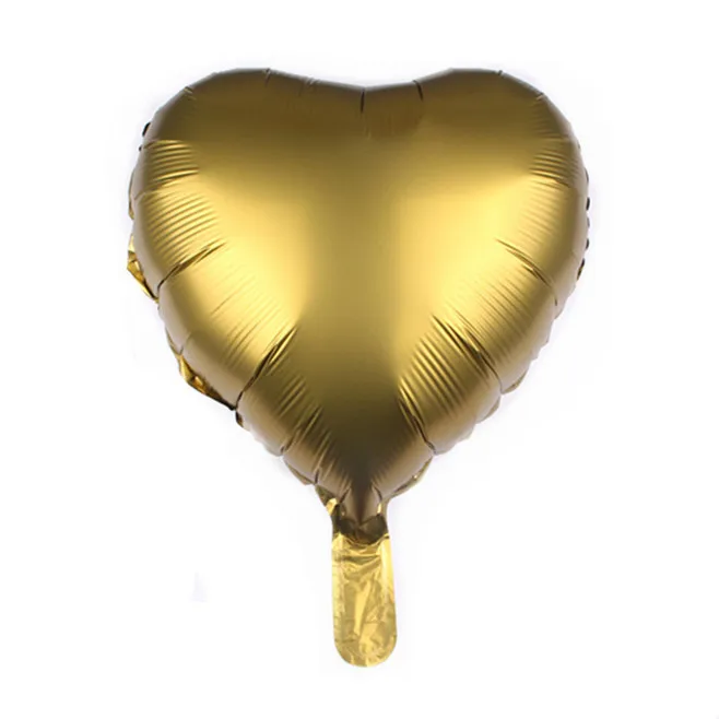 gold heart 10 шт. 18 дюймов металлический шар с сердечками из фольги 12 дюймов мульти латексный гелиевый металлический шар на день рождения Свадебные украшения - Цвет: gold heart