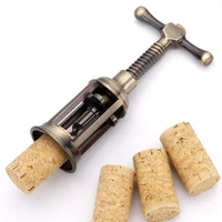 classic retro zinc alloy wine opener antique bronze corkscrew cork puller remover champagne opener wine corkscrew bar tools gift