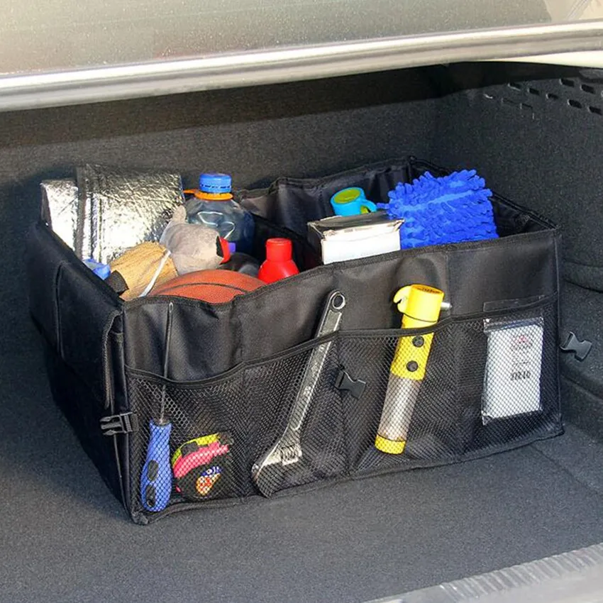 Car Trunk Organizer Storage Box Tool Bag Auto Accessories For skoda Octavia a5 a7 2 rapid Fabia YETI superb vw passat Bora POLO |