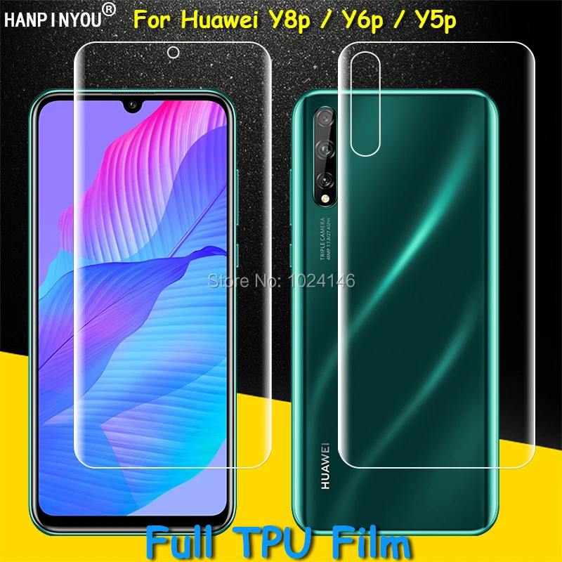 

Защитная пленка для экрана из мягкого ТПУ с полным покрытием для Huawei Y8p Y6p Y5p Honor 9S, изогнутые детали