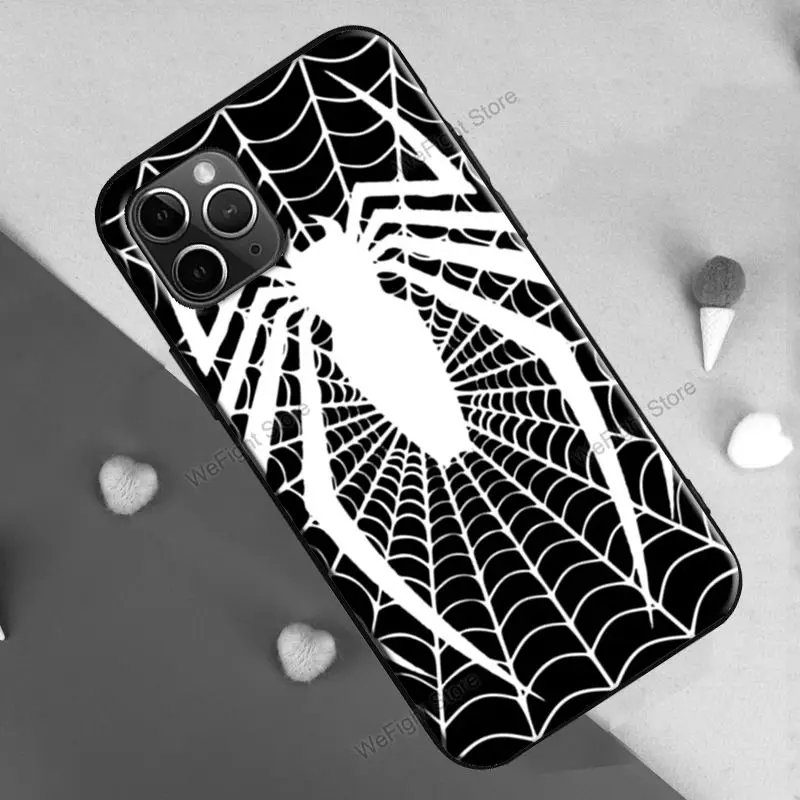 Чехол Spider Web для iPhone 12 mini 11 Pro Max XR X XS 6S 7 8 Plus SE 2020|Бамперы| |