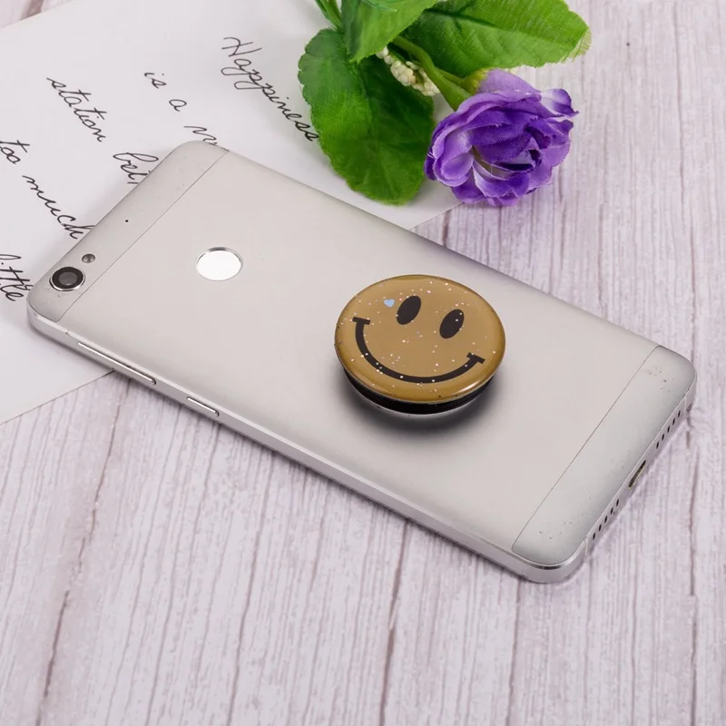 Smile face многофункциональный держатель для телефона с креплением на гнездо с воздушной подушкой Кронштейн для мобильного телефона. 20 шт./партия