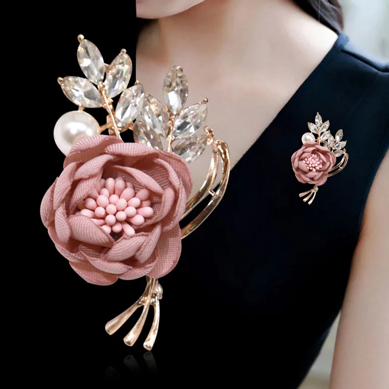 Новинка модный тканевый нагрудный знак брошь цветочный корсаж свитер кардиган