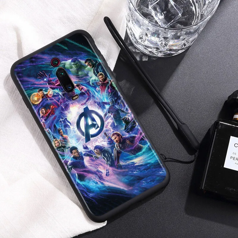 Avengers Marvel For Xiaomi Redmi 10 10X 9T 9C 9C 8 7 5 K50 K40S Gaming 4G 5G Silicone TPU Soft Black Phone Case Fundas Coque