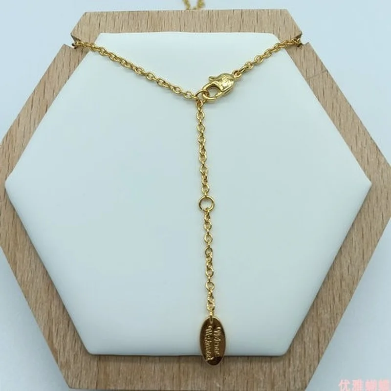 

VIP link Rhombic Mosaic Diamond Saturn Necklace for Women Jewelry