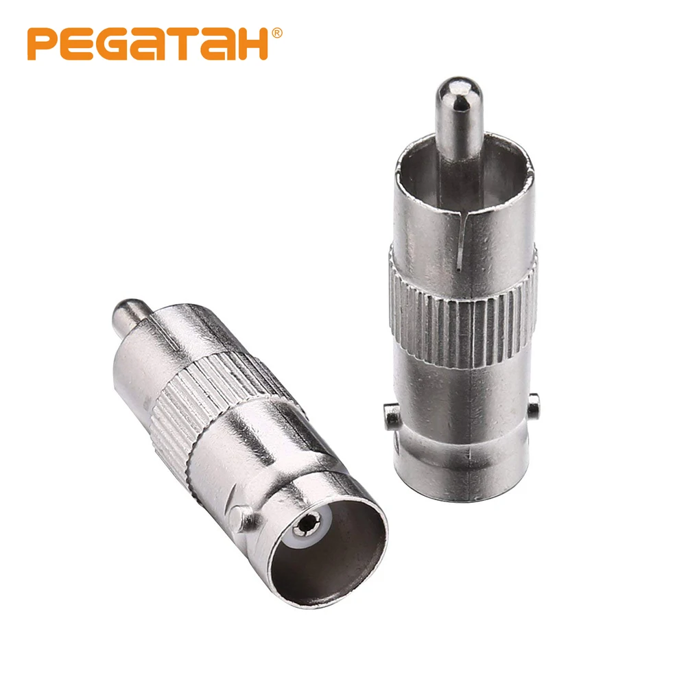 10 шт. 2 BNC Гнездовой разъем к RCA Штекерный адаптер прямой для камеры