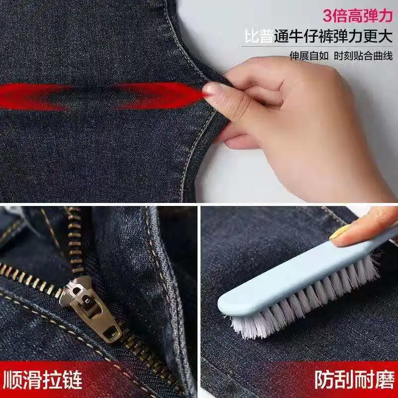 

Woman Jeans Pants High Waist Skinny Stretch Autumn Black Women Pants