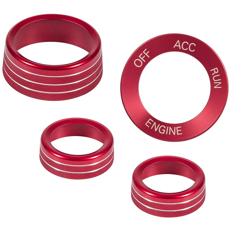 Кондиционер кнопка крышки & запуска двигателя ручка отделкой для 2015 2020 Dodge Challenger