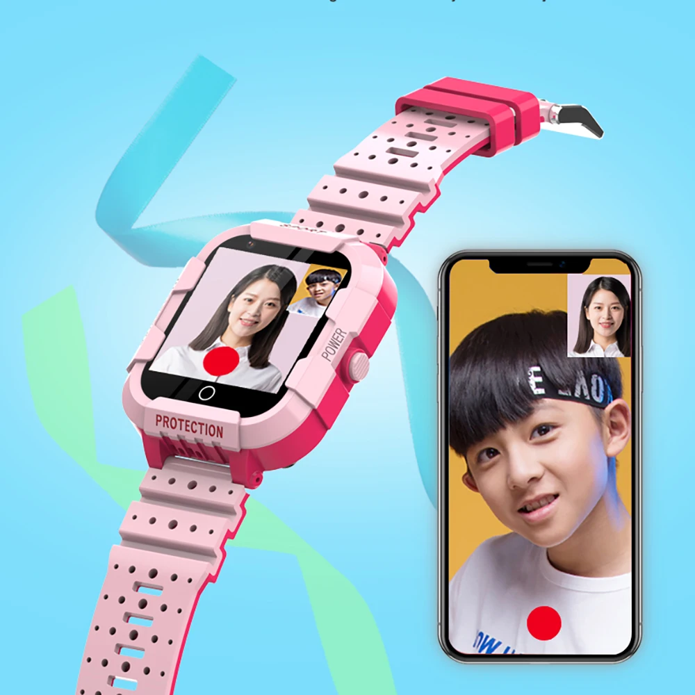 Детские умные часы 4G LTE HD Photo GPS SOS SIM Phone Video Call Waterproof Full Touch Screen Children Smartwatch For IOS Android.